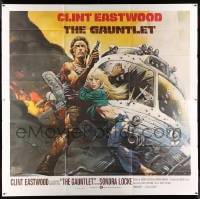 7w002 GAUNTLET 6sh 1977 great art of Clint Eastwood & Sondra Locke by Frank Frazetta!