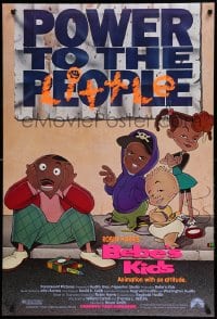 7w331 BEBE'S KIDS advance DS 1sh 1992 Robin Harris' cartoon, power to the little people!