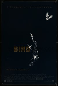 7w337 BIRD 1sh 1988 directed by Clint Eastwood, biography of jazz legend Charlie Parker!