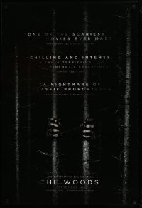 7w343 BLAIR WITCH teaser DS 1sh 2016 evil is hiding in The Woods, wacky fake title, black background