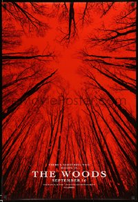 7w344 BLAIR WITCH teaser DS 1sh 2016 evil is hiding in The Woods, wacky fake title, red background!