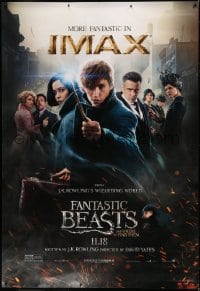 7w195 FANTASTIC BEASTS & WHERE TO FIND THEM DS bus stop 2016 Yates, J.K. Rowling, Ezra Miller!