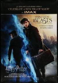 7w196 FANTASTIC BEASTS & WHERE TO FIND THEM/HARRY POTTER DS bus stop 2016 Eddie Redmayne, Radcliffe
