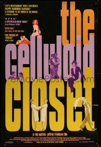 7w384 CELLULOID CLOSET 1sh 1996 documentary about homosexuals in Hollywood!