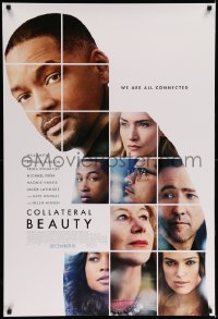 7w403 COLLATERAL BEAUTY advance DS 1sh 2016 Will Smith, Norton, Knightley, we are all connected!