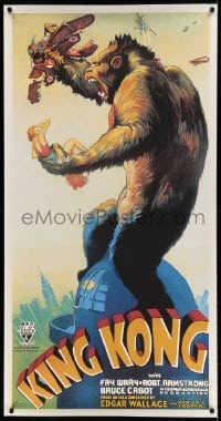 7w248 KING KONG 28x54 commercial poster 2000s exact repro of 'fierce' three-sheet!