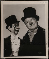 7w086 W.C. FIELDS 16x20 commercial poster 2000s image wearing top hat with Charlie McCarthy!