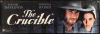 7w165 CRUCIBLE 25x76 video poster 1996 Daniel Day-Lewis & sexy Winona Ryder!