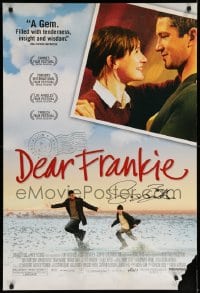 7w438 DEAR FRANKIE signed DS 1sh 2004 by Gerard Butler, image of Jack McElhone in the title role!