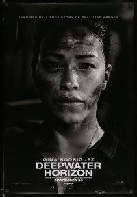 7w441 DEEPWATER HORIZON teaser DS 1sh 2016 close-up image of sexiest oil-covered Gina Rodriguez!