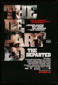 7w446 DEPARTED advance DS 1sh 2006 Leonardo DiCaprio, Matt Damon, Martin Scorsese!