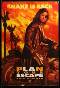 7w476 ESCAPE FROM L.A. teaser 1sh 1996 John Carpenter, Kurt Russell returns as Snake Plissken!