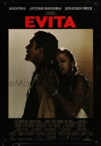 7w478 EVITA DS 1sh 1996 Madonna as Eva Peron, Antonio Banderas, Alan Parker, Oliver Stone