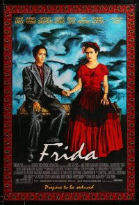 7w510 FRIDA 1sh 2002 artwork of sexy Salma Hayek as artist Frida Kahlo!