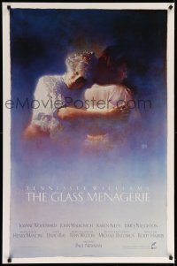 7w522 GLASS MENAGERIE int'l 1sh 1987 Paul Newman's movie from Tennessee Williams' play, Sano art!