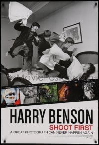 7w548 HARRY BENSON SHOOT FIRST DS 1sh 2016 his iconic photos of the Beatles, Ali, Clintons, more!