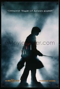 7w549 HARRY POTTER & THE GOBLET OF FIRE teaser DS 1sh 2005 cool image of Daniel Radcliffe!