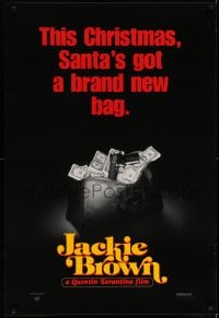 7w615 JACKIE BROWN teaser 1sh 1997 Quentin Tarantino, Santa's got a brand new bag!