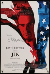 7w620 JFK advance 1sh 1991 directed by Oliver Stone, Kevin Costner as Jim Garrison!