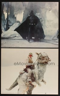 7w032 EMPIRE STRIKES BACK 4 color 16x20 stills 1980 Darth Vader, Luke riding tauntaun & more!