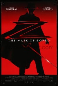 7w687 MASK OF ZORRO advance DS 1sh 1998 Antonio Banderas, Catherine Zeta-Jones, Anthony Hopkins