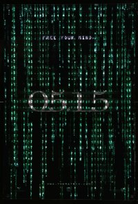7w692 MATRIX RELOADED holofoil teaser 1sh 2003 Keanu Reeves, free your mind on 05.15!