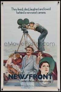 7w728 NEWSFRONT 1sh 1978 Australian, Phillip Noyce directed, Nancy Stahl artwork!
