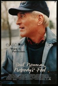 7w730 NOBODY'S FOOL 1sh 1994 great close-up of worn to perfection Paul Newman!