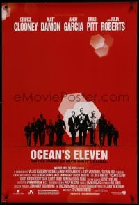 7w737 OCEAN'S 11 DS 1sh 2001 Steven Soderbergh, George Clooney, Matt Damon, Brad Pitt