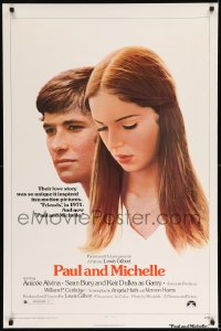 7w751 PAUL & MICHELLE 1sh 1974 Anicee Alvina, Sean Bury, a love story that inspired 2 movies