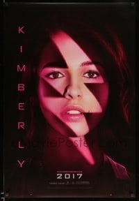 7w776 POWER RANGERS teaser DS 1sh 2017 cool close-up of Naomi Scott as Kimberley, The Pink Ranger!
