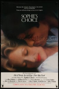 7w873 SOPHIE'S CHOICE advance 1sh 1982 Alan J. Pakula directed, Meryl Streep, Kevin Kline!