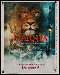 7w065 CHRONICLES OF NARNIA printer's test 23x29 special poster 2005 C.S. Lewis novel, Henley & Swinton!