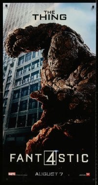 7w134 FANTASTIC FOUR 26x50 phone booth poster 2015 Marvel, CGI Jamie Bell as The Thing!