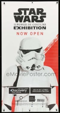 7w179 STAR WARS & THE POWER OF COSTUME 26x50 museum/art exhibition 2015 NYC, art of Stormtrooper!