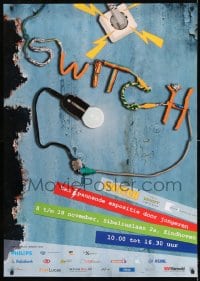 7w180 SWITCH 33x47 Dutch museum/art exhibition 2000 wild art of a wires arranged to make words!