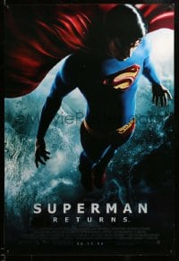 7w913 SUPERMAN RETURNS advance 1sh 2006 06.30 style, Bryan Singer, image of Routh in space!