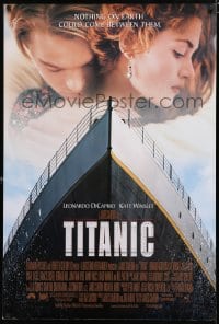 7w932 TITANIC DS 1sh 1997 Leonardo DiCaprio, Kate Winslet, directed by James Cameron!