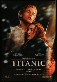 7w933 TITANIC IMAX DS 1sh R2012 Leonardo DiCaprio & Winslet, Cameron, collide with destiny!