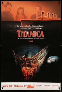 7w936 TITANICA IMAX 24x36 1sh 1992 Leonard Nimoy narrates, cool image of ship's bow at depth!