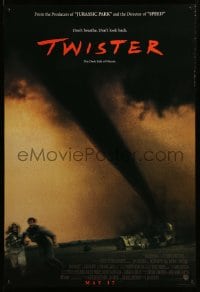 7w947 TWISTER int'l advance DS 1sh 1996 May 17 style, Bill Paxton & Helen Hunt tornados!