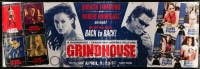 7w097 GRINDHOUSE vinyl banner 2007 Rodriguez & Tarantino, completely different images!