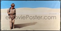 7w105 PHANTOM MENACE vinyl banner 1999 George Lucas, Star Wars Episode I, Anakin w/Vader shadow!