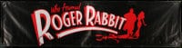 7w116 WHO FRAMED ROGER RABBIT vinyl banner 1988 Robert Zemeckis, cool totally different art!