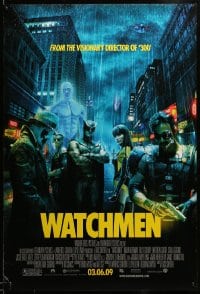 7w971 WATCHMEN advance 1sh 2009 Zack Snyder, Billy Crudup, Jackie Earle Haley & Malin Akerman!