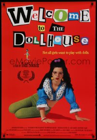 7w977 WELCOME TO THE DOLLHOUSE 1sh 1995 Todd Solondz, Heather Matarazzo in wild outfit!