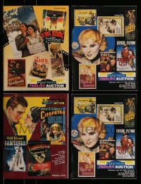 7x258 LOT OF 4 HOLLYWOOD POSTER ART MOVIE POSTER AUCTION CATALOGS 1990s filled with great images!