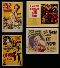 7x200 LOT OF 4 REPRO COLOR 8X10 PHOTOS OF MOVIE POSTERS AND LOBBY CARDS 1980s 50ft Woman & more!