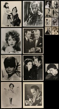 7x192 LOT OF 17 REPRO 8X10 PHOTOS 1980s all great portraits with top stars & classic movies!