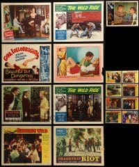 7x003 LOT OF 17 BAD GIRL AND BAD BOY LOBBY CARDS 1950s-1960s scenes from several different movies!